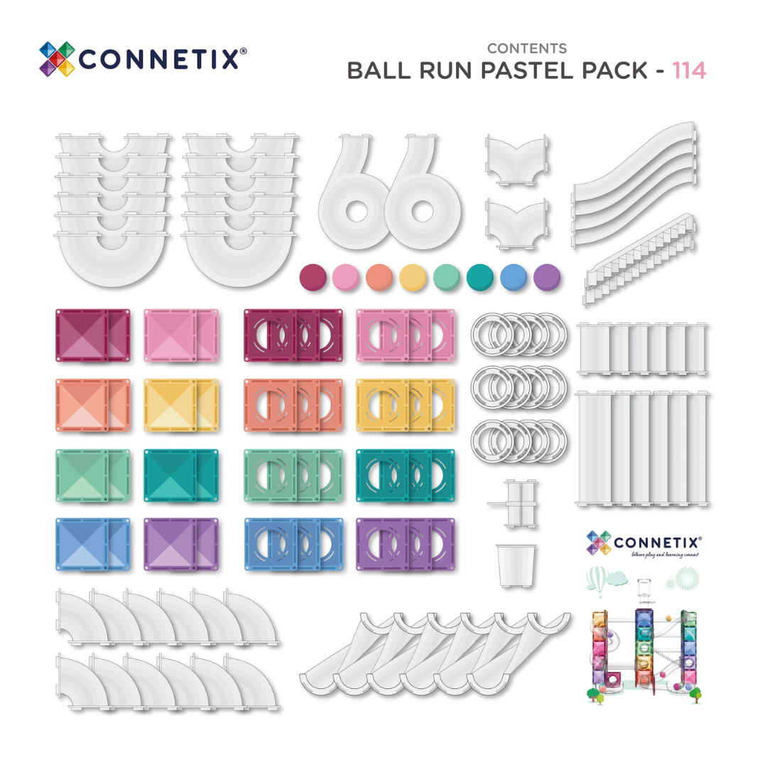 Connetix Pastel Ball Run Pack 114pc NEW*