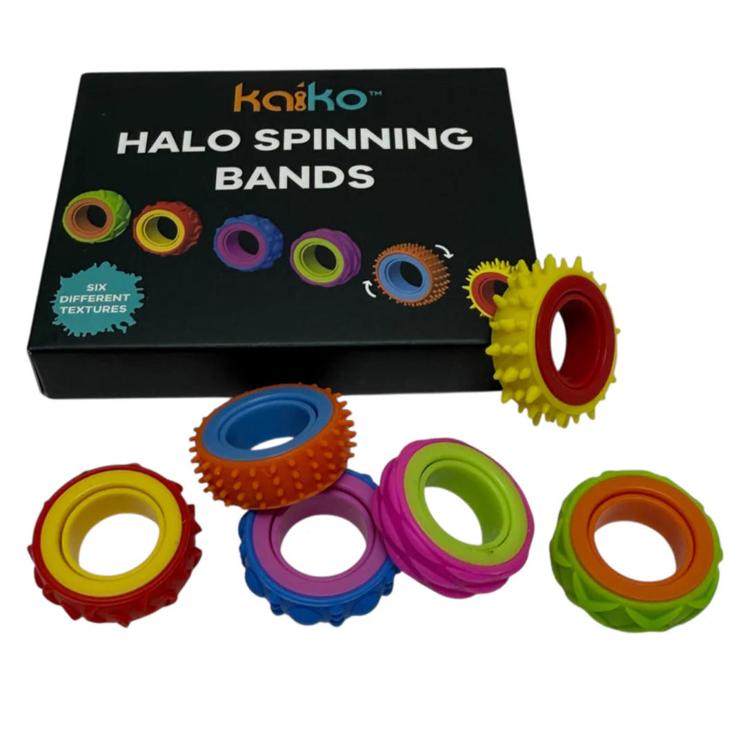 Close-up detail of the Halo Spinning Bands