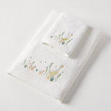 Paddling Ducks Bath Towel & Face Washer in Organza Bag