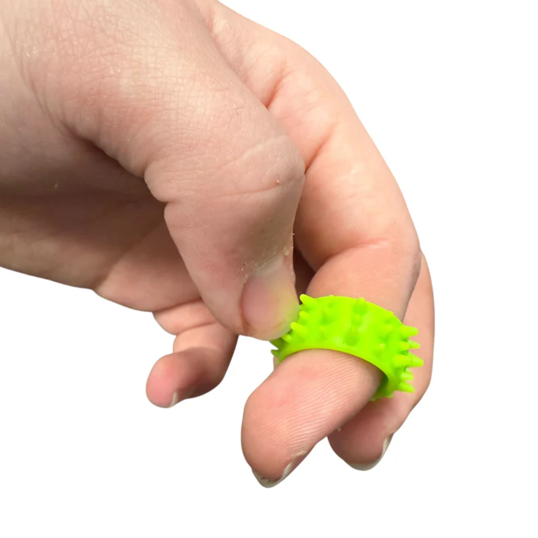 Close-up detail of the Halo Picky Bands Set of 12 Vibrant