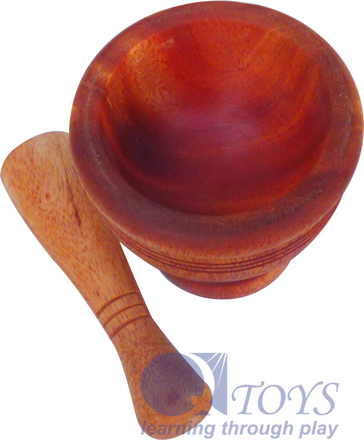 Wooden Pestle and Mortar