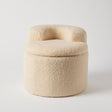 Close-up detail of the Bouclé Kids Storage Chair