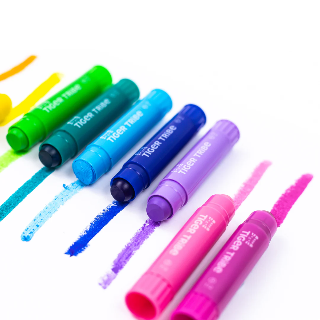 Close-up detail of the Mini Silk Crayons