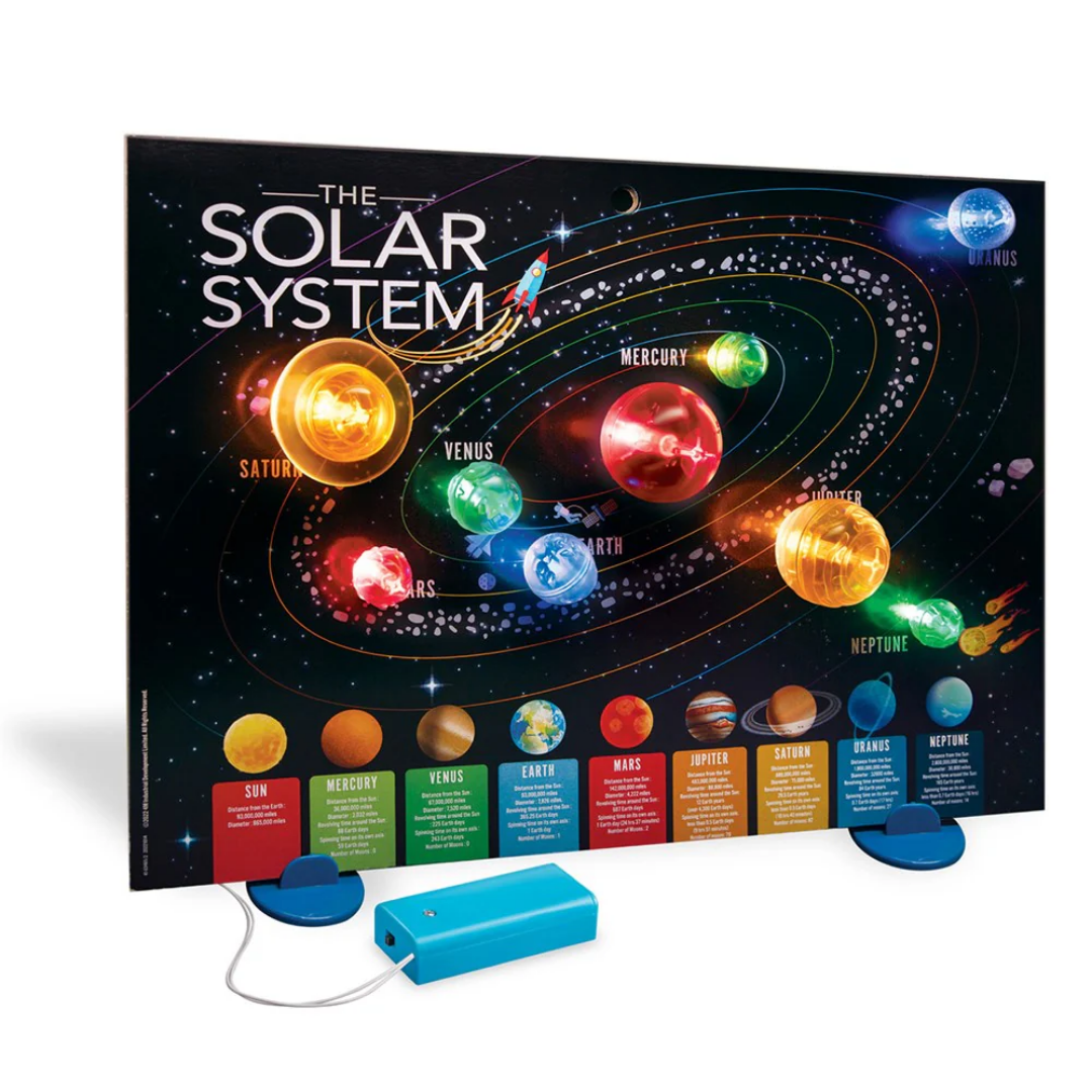 4M Toys 3D Solar System Light-Up Poster Board – add the lights and the planets to the poster to light it up