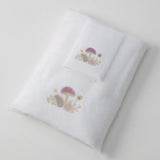 Jiggle & Giggle Mushroom Meadow Bath Towel & Face Washer in Organza Bag
