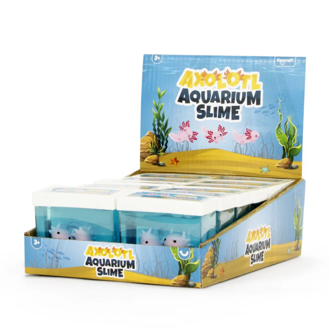 Close-up detail of the Keycraft Mini Axolotl Aquarium Slime