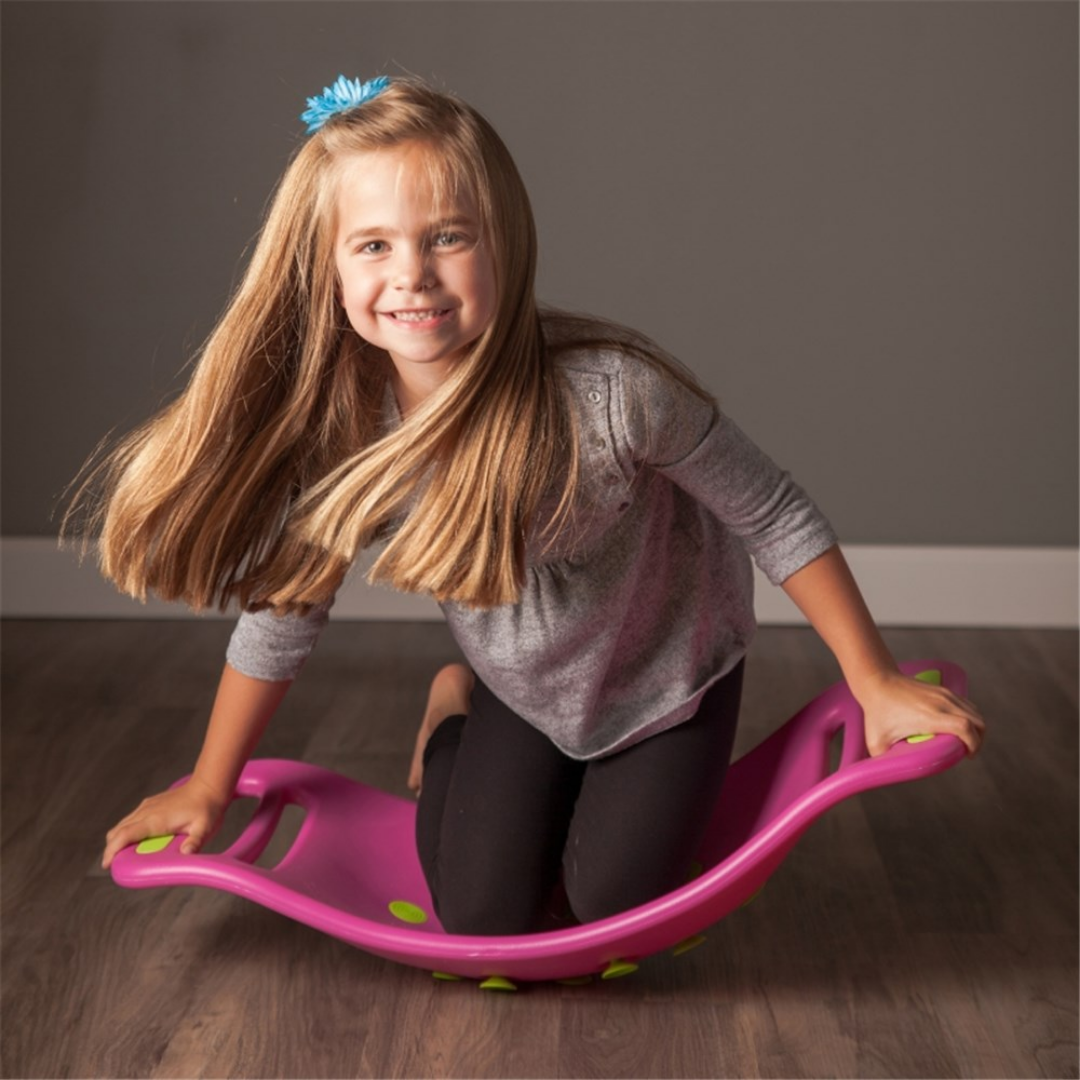 Close-up detail of the Teeter Popper - Pink