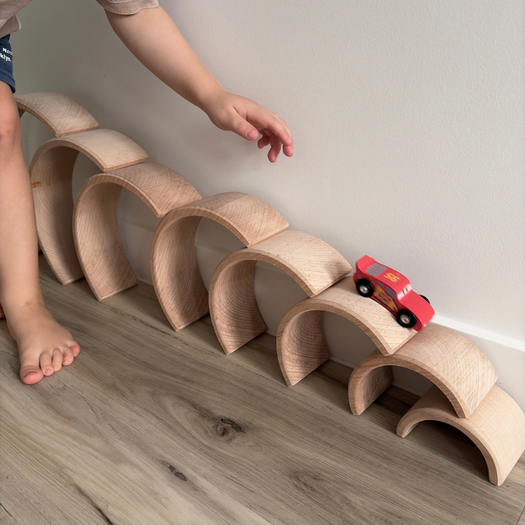 My Happy Helpers Natural Wooden Rainbow Stacker