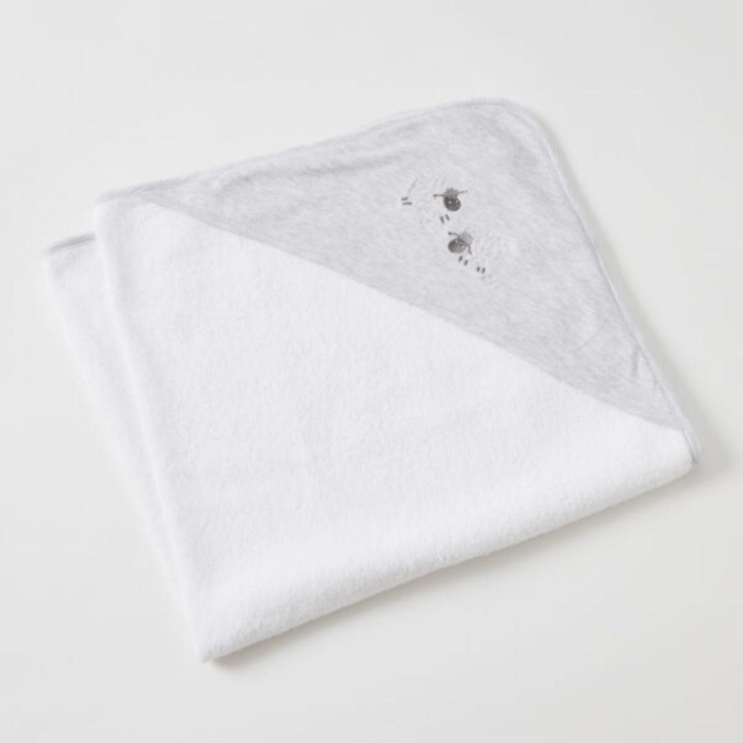 Jiggle & Giggle In the Meadow Jersey Hooded Towel