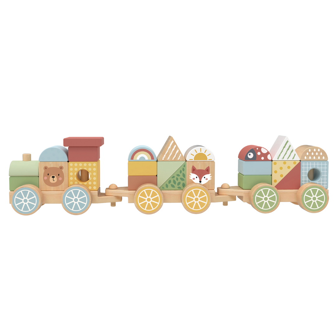 My Forest Friends Stacking Blocks Train