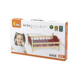 Red Wooden Doll Bed