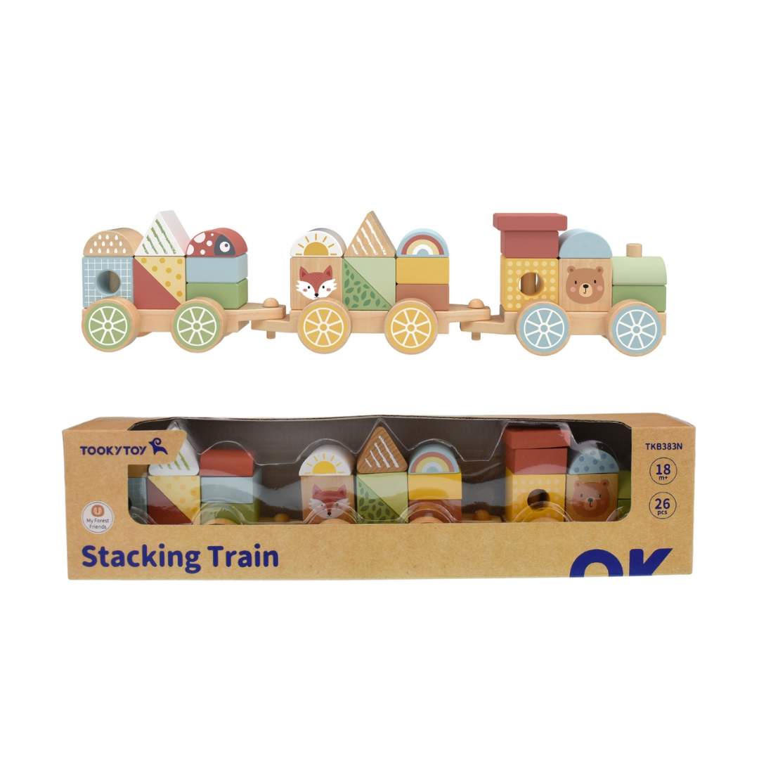 My Forest Friends Stacking Blocks Train