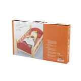 Red Wooden Doll Bed