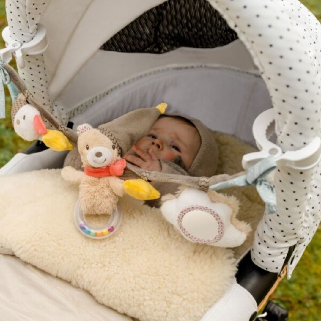 Close-up detail of the Fehn Pram Chain Bruno