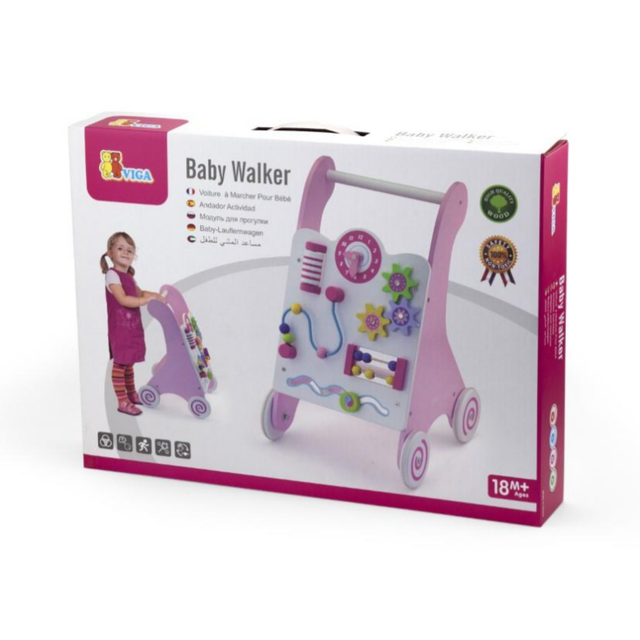 Pink Activity Baby Walker