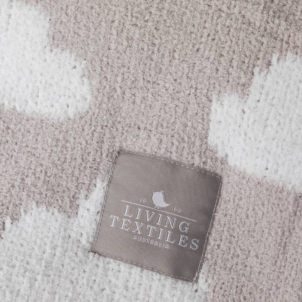 Chenille Blanket - Grey Clouds