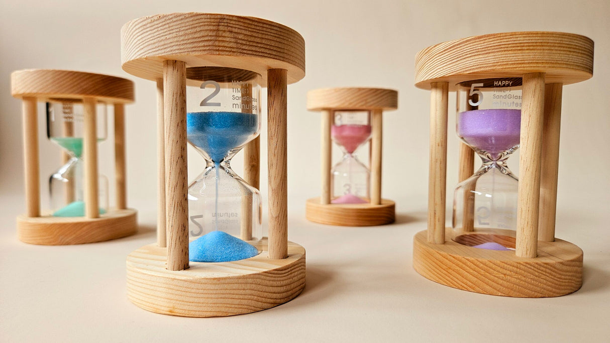 Wooden Sand Timers Set of 4
