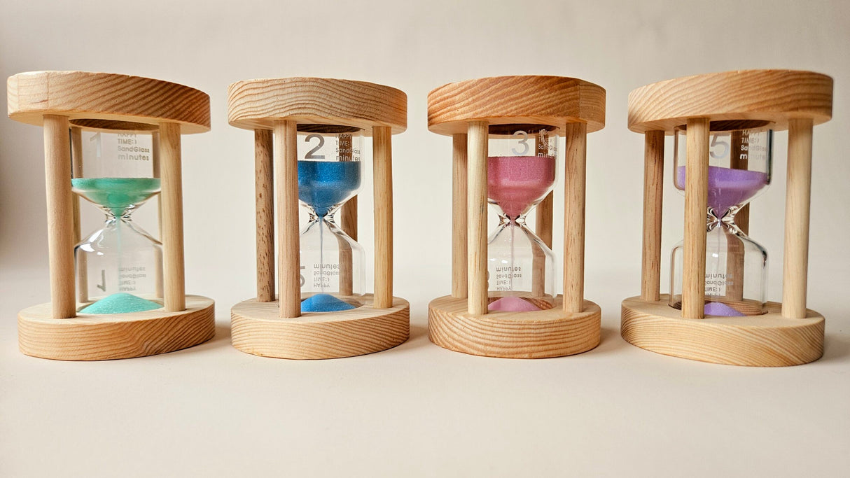 Wooden Sand Timers Set of 4