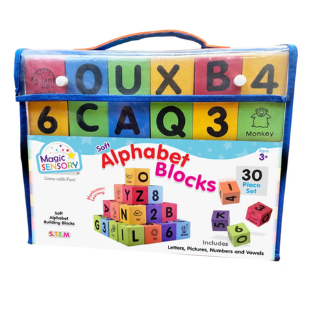 Alphabet & Number Foam Blocks