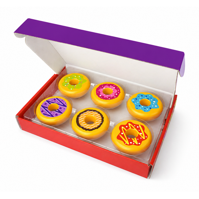 Wooden Doughnut Set