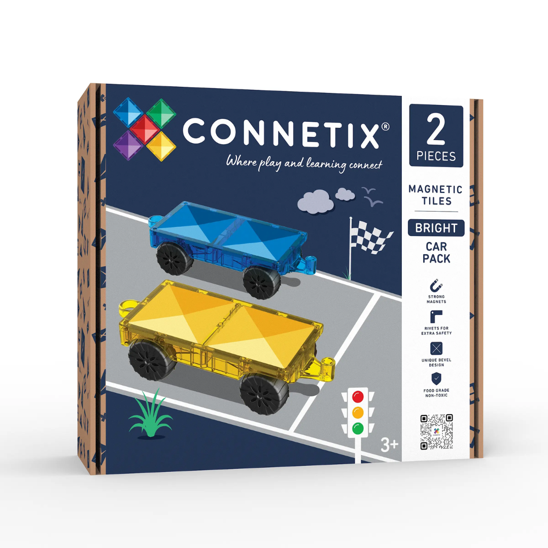 Connetix Bright Car Pack 2 pc magnetic tiles