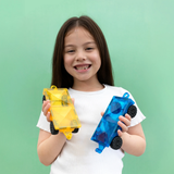Close-up detail of the Connetix Bright Car Pack 2 pc