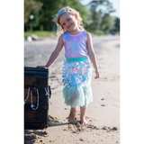 Bling Bling Mermaid Skirt & Hairclip Set Mint Size 4-6