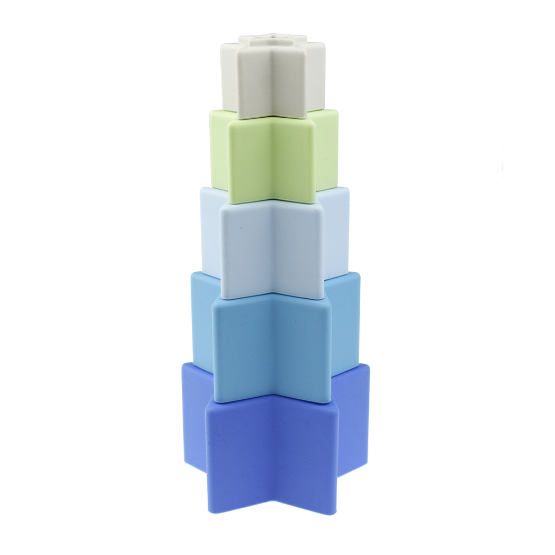 Stacking Stars 5 Pc Silicone Set