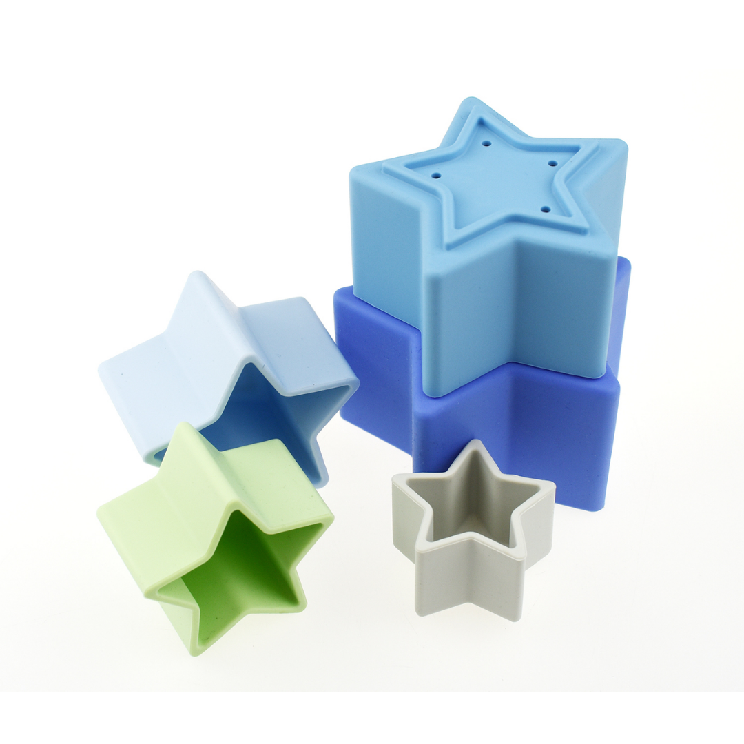 Stacking Stars 5 Pc Silicone Set