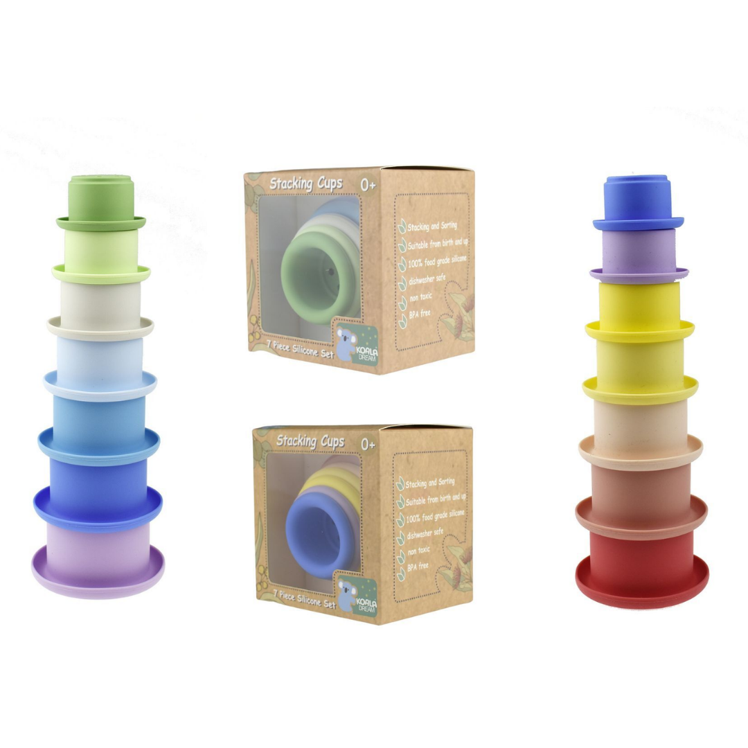 Stacking Cups 7 Pc Silicone Set