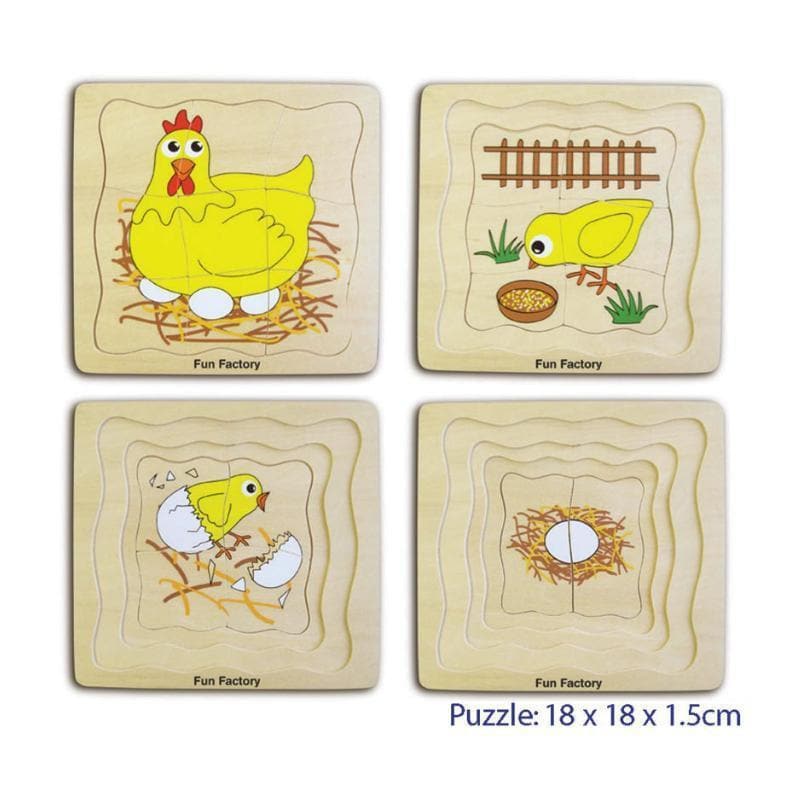 4 Layer Egg Chicken Puzzle-Educational Play-My Happy Helpers