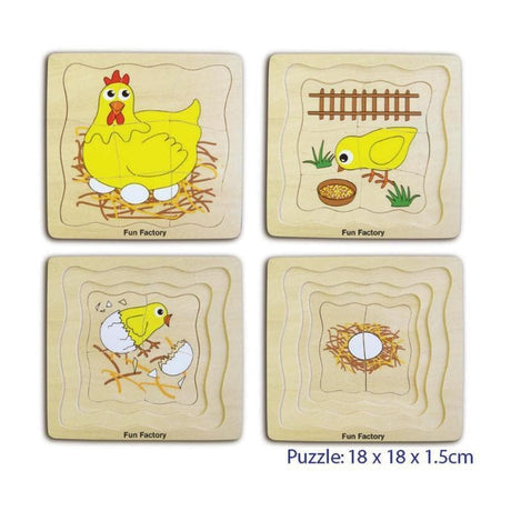 4 Layer Egg Chicken Puzzle-Educational Play-My Happy Helpers