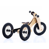4 in 1 Wooden Bike - Brown - Saddle Seat Cover & Chin Protector-Balance & Move-My Happy Helpers