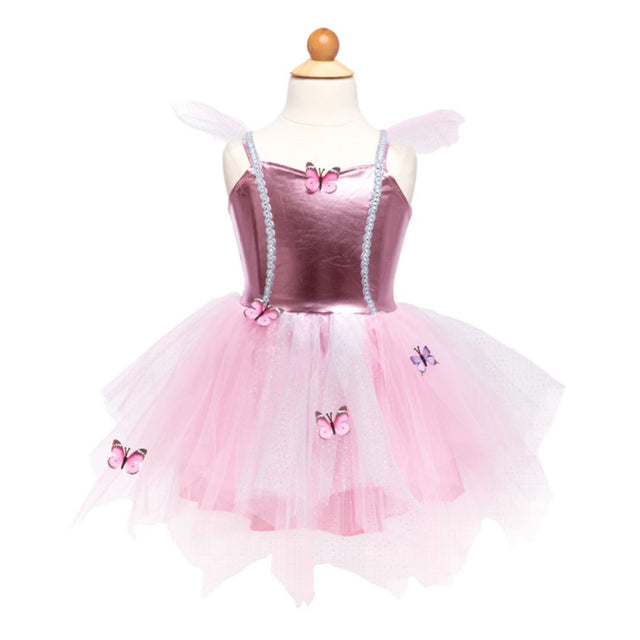 Pink Butterfly Dress & Headpiece Size 5-6