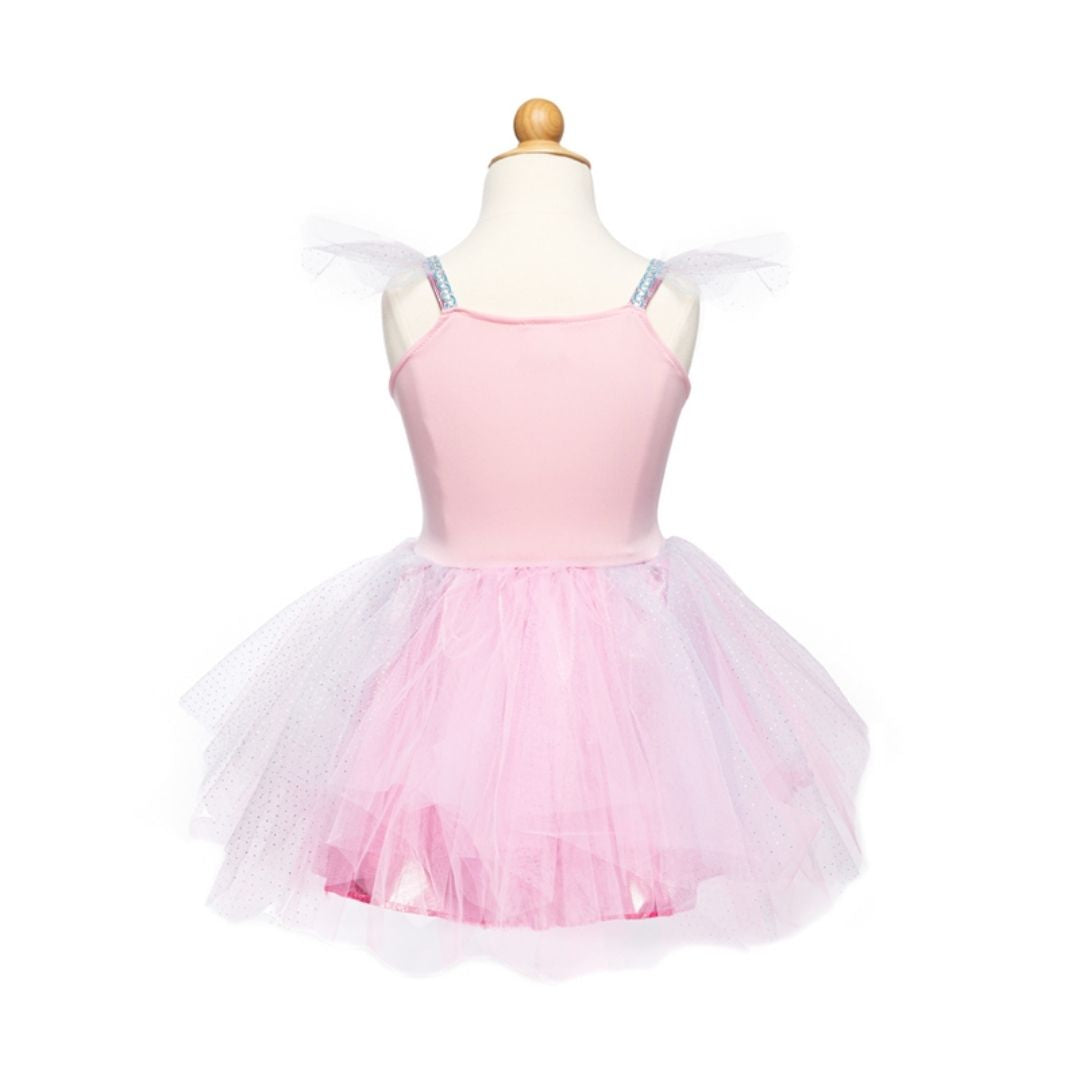 Pink Butterfly Dress & Headpiece Size 5-6