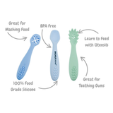 Sensory Silicone Licking Spoons - Assorted