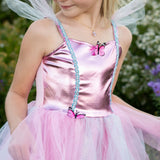 Pink Butterfly Dress & Headpiece Size 5-6