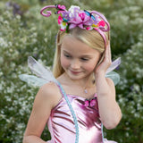 Pink Butterfly Dress & Headpiece Size 5-6
