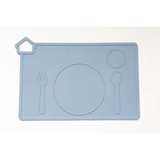 Original Montessori Mates® Silicone Placemat - Blue Fog