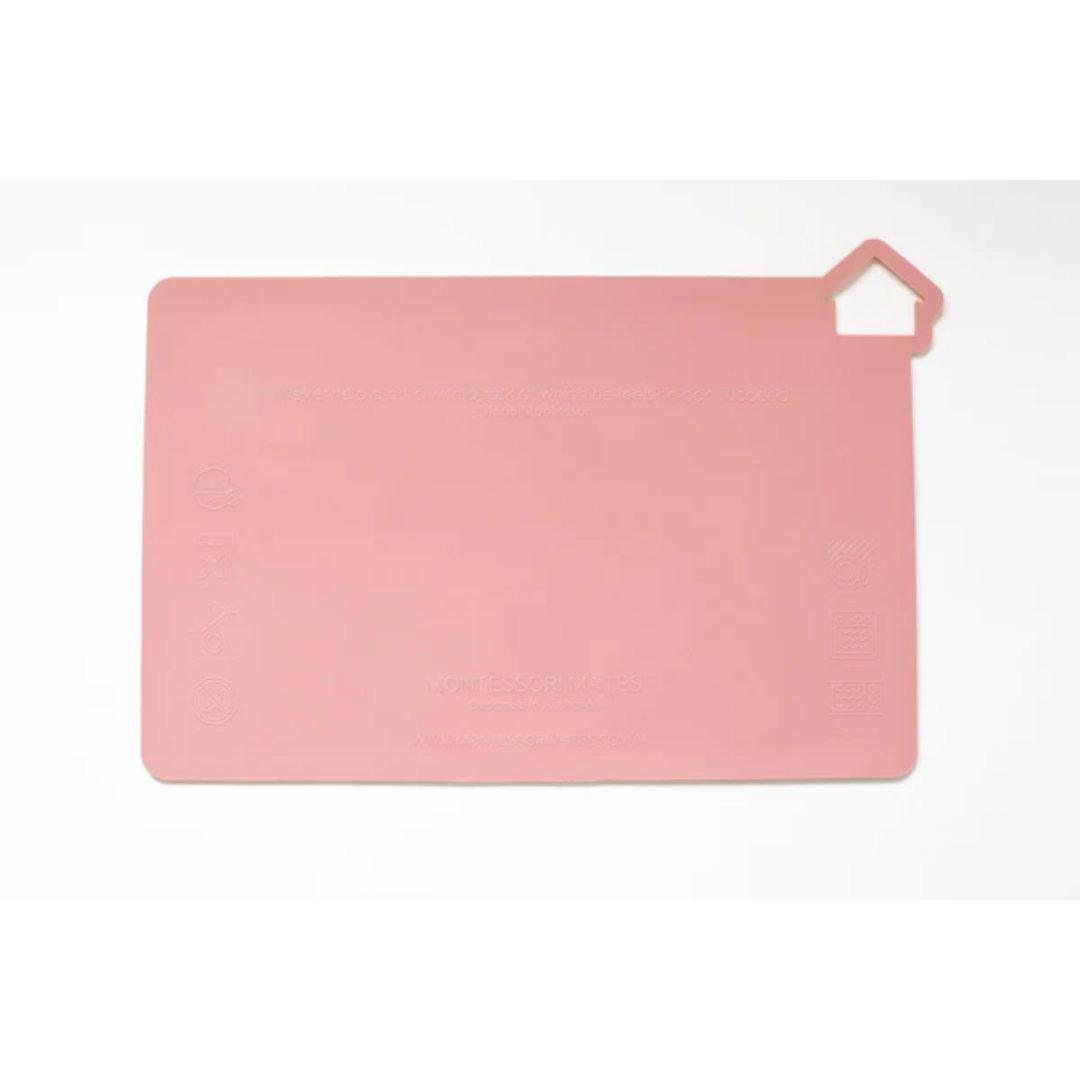 Original Montessori Mates® Silicone Placemat - Rose Dust