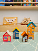 Wooden Play House - set of 4