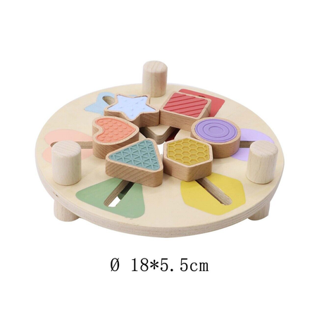 Wooden Shape & Colour Match Table