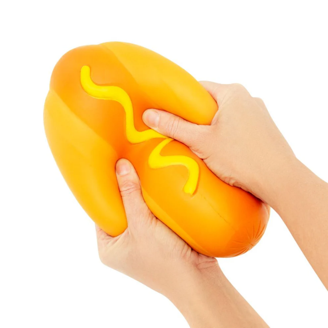 Keycraft The Big Squij Hot Dog – this supersized hot dog squishy brings lots of playful foodie fun