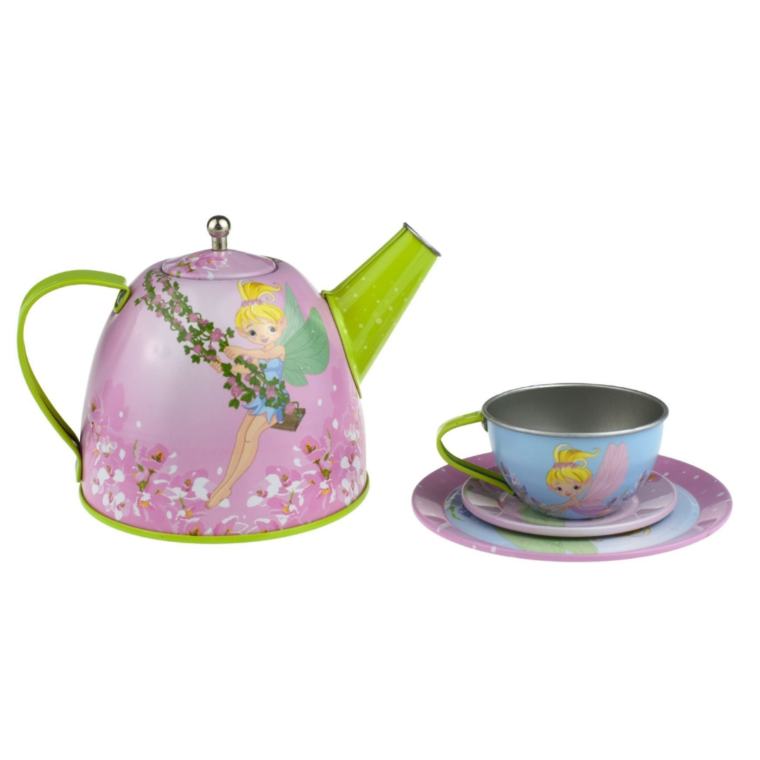 Fairy Tin Tea Set in Suitcase