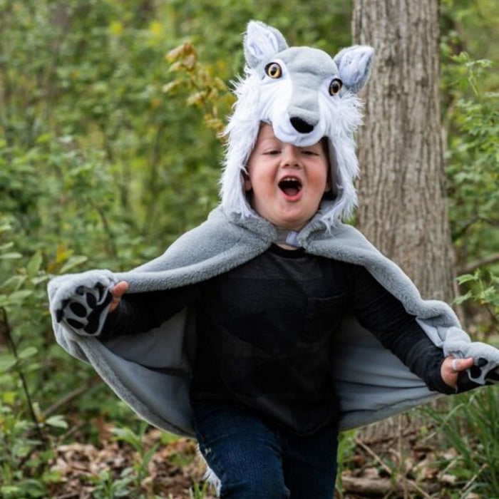 Woodland Storybook Wolf Cape Size 4-6