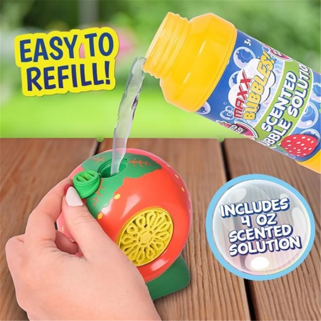 MAXX BUBBLES - FRUIT BUBBLE BLOWER (4 asst'd scents)