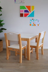 White Seat Stacking Chair - SET OF 2