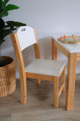 White Seat Stacking Chair - SET OF 2