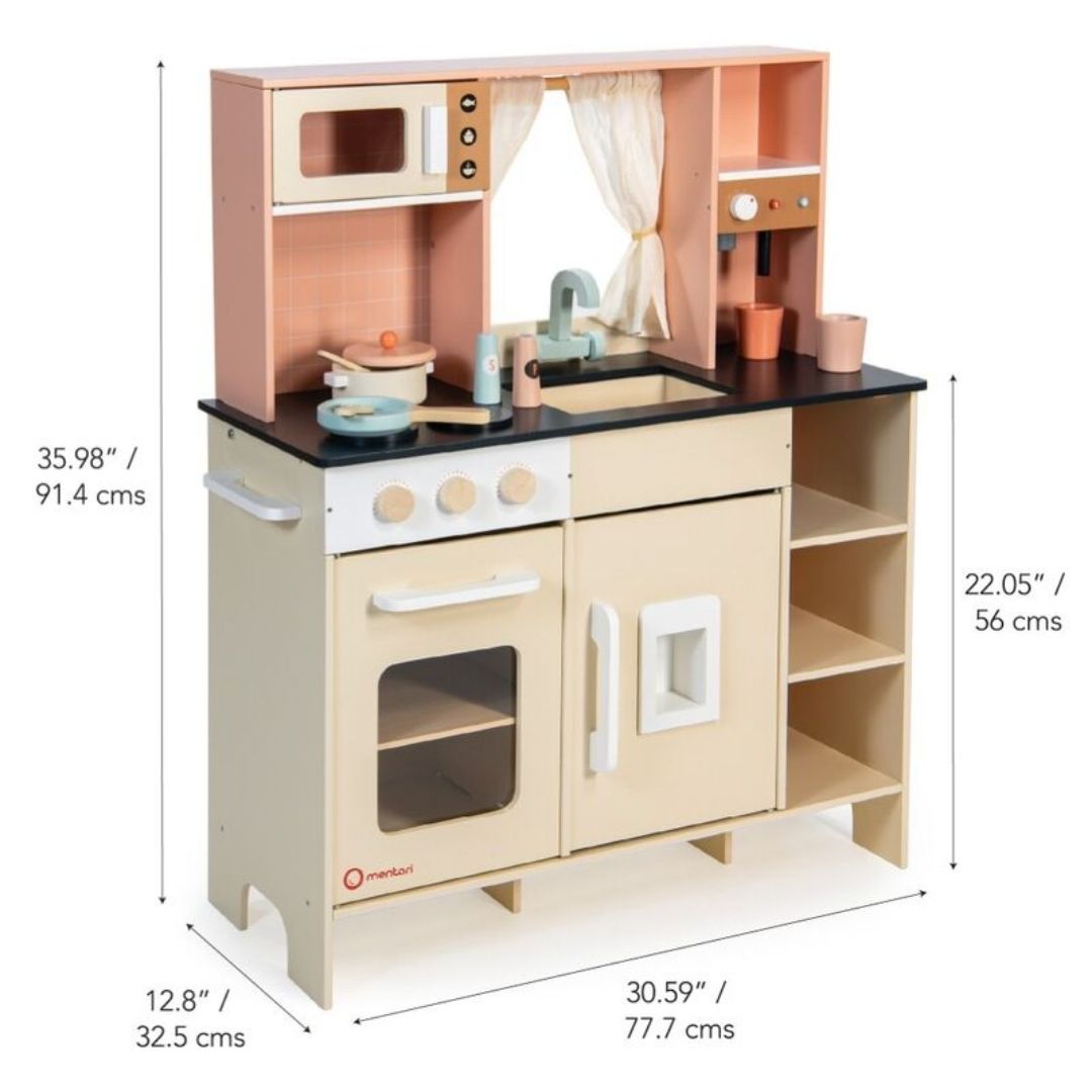 Mentari Cream Play kitchen – discover imaginative cooking adventures with this charming cream play kitchen
