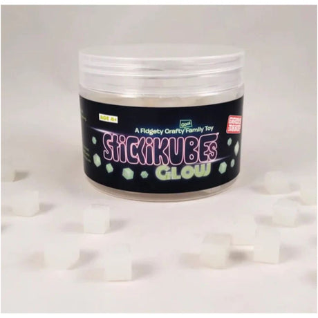 Stickikubes - Glow in the Dark Tub - 125pc